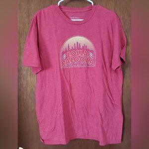 Lollapalooza 2019 Skyline Lineup Tshirt Size L